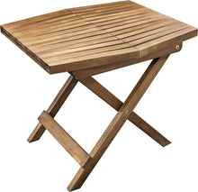 Load image into Gallery viewer, Melino Folding Side Table for Home Entertaining in the Patio, Backyard, and Deck