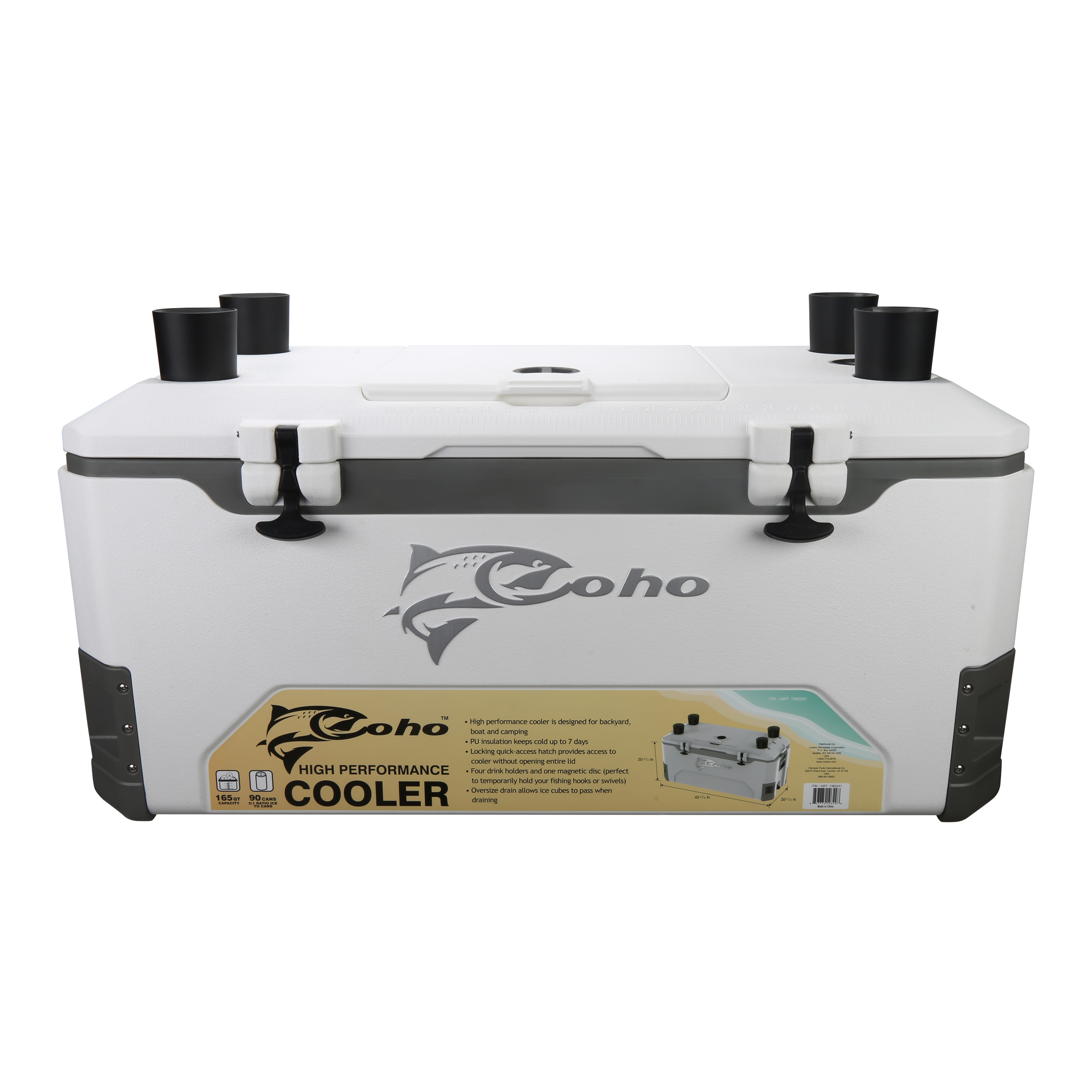COHO 165 QUART JUMBO COOLER WITH POLYURETHANE