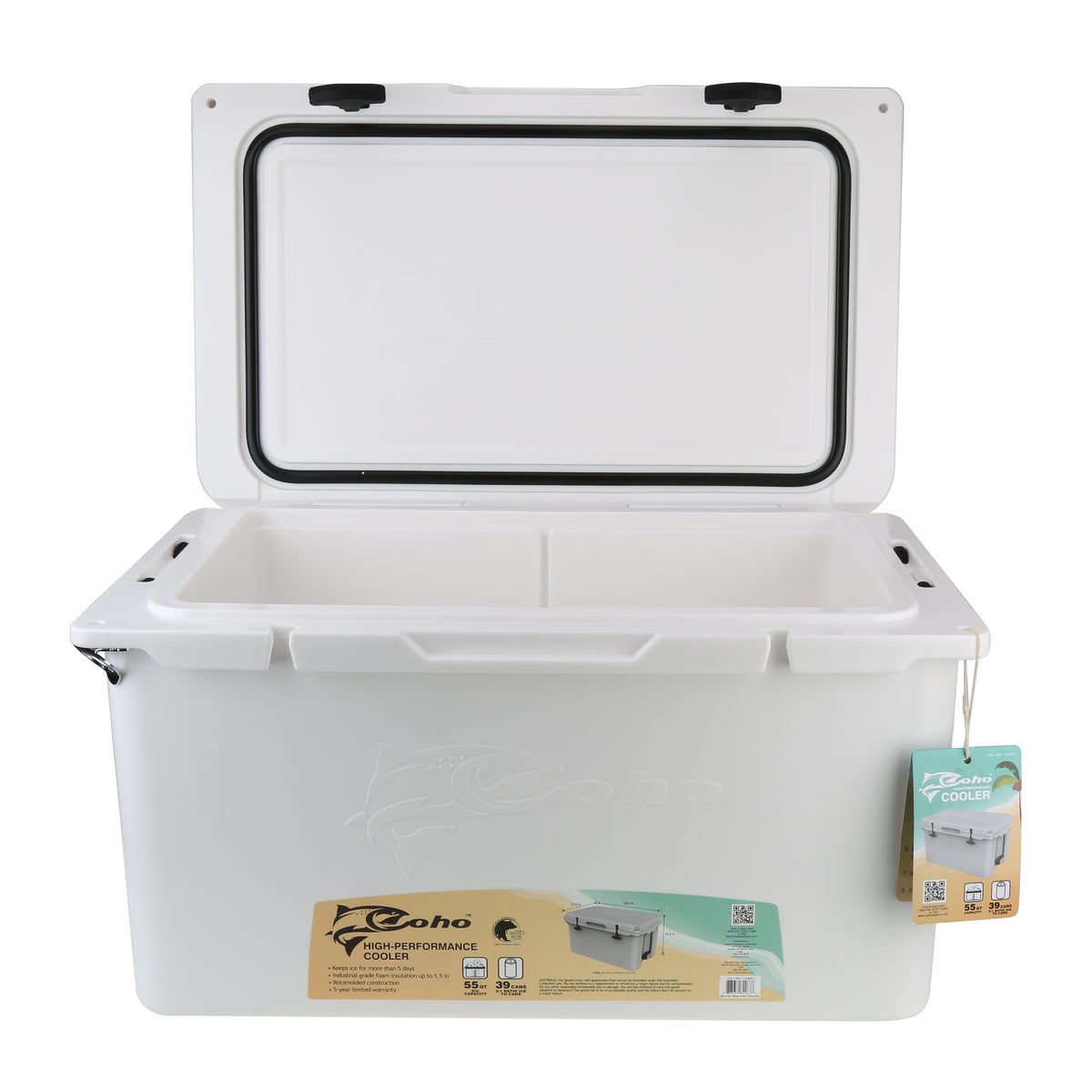Ice Chest Coho Cooler 24 Can COHO 55 QUART ROTO-MOLDED HARD COOLER